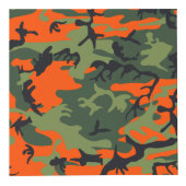 Oranje en groene camouflage, leger, leger kubus (Voorkant)