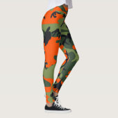Oranje en groene camouflage, leger, leger leggings (Rechts)