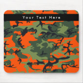 Oranje en groene camouflage, leger, leger muismat (Voorkant)