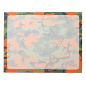 Oranje en groene camouflage, leger, leger notitieblok (Voorkant)