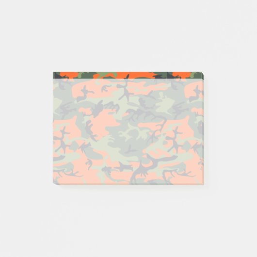 Oranje en groene camouflage, leger, leger post-it® notes (Voorkant)