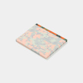 Oranje en groene camouflage, leger, leger post-it® notes (Schuin)