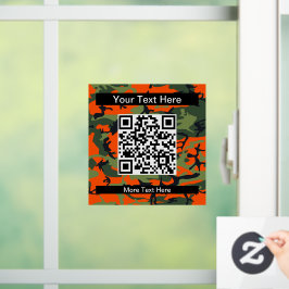 Oranje en groene camouflage, leger, leger raamsticker