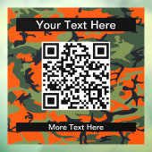 Oranje en groene camouflage, leger, leger raamsticker (Vel 3)