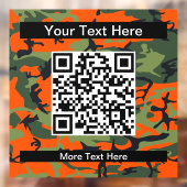 Oranje en groene camouflage, leger, leger raamsticker (Vel 2)