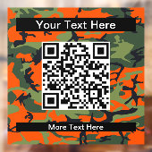 Oranje en groene camouflage, leger, leger raamsticker (Vel 2)