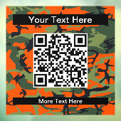 Oranje en groene camouflage, leger, leger raamsticker (Vel 3)