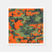 Oranje en groene camouflage, leger, leger servet (Voorkant)