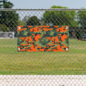 Oranje en groene camouflage, leger, leger spandoek (Insitu)