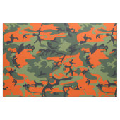 Oranje en groene camouflage, leger, leger stof (Fat Quarter)