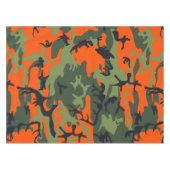 Oranje en groene camouflage, leger, leger tafelkleed (Voorkant (Horizontaal))