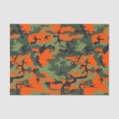 Oranje en groene camouflage, leger, leger tissuepapier (Voorkant)