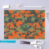 Oranje en groene camouflage, leger, leger tissuepapier (Craft)