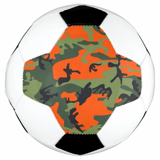 Oranje en groene camouflage, leger, leger voetbal (Voorkant)
