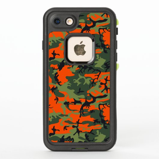 Oranje en groene camouflage, militair, leger (Achterkant)