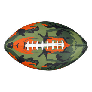 Oranje en groene camouflage, militair, leger american football