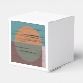 Oranje en groene cirkel bedankdoosjes (Achterkant)