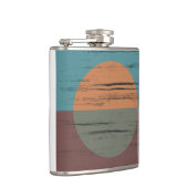 Oranje en groene cirkel heupfles (Rechts)