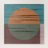 Oranje en groene cirkel legpuzzel (Verticaal)