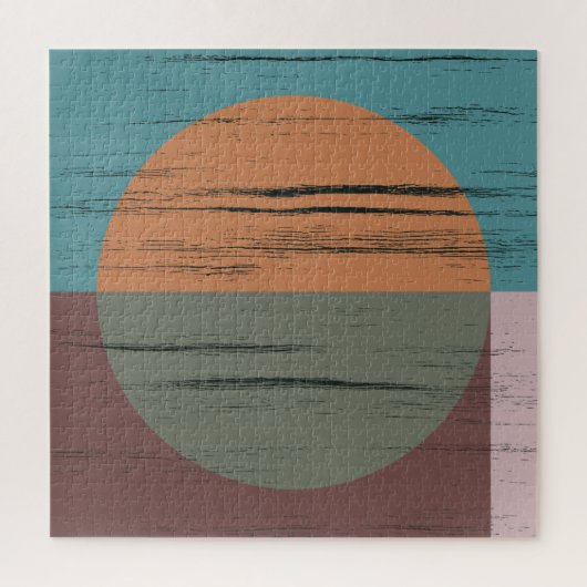 Oranje en groene cirkel legpuzzel (Verticaal)