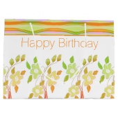 Oranje en groene flessendoos met cadeaubon groot cadeauzakje (Achterkant)