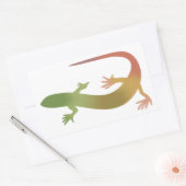 Oranje en groene Gecko Gradient Sticker (Envelop)