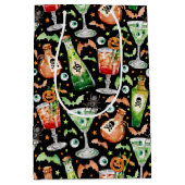 Oranje en groene Halloween cocktails en drankjes Medium Cadeauzakje (Voorkant)