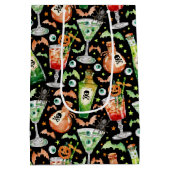 Oranje en groene Halloween cocktails en drankjes Medium Cadeauzakje (Achterkant)