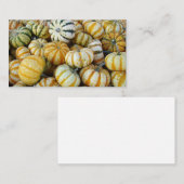 Oranje en groene herfst Harvest Gourds Visitekaartje (Voorkant / Achterkant)