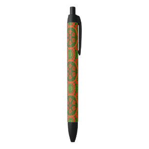 Oranje en groene Kaleidoscoop Pen