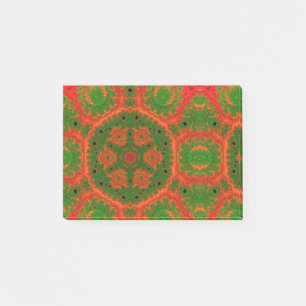 Oranje en groene Kaleidoscoop Post-it® Notes