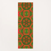Oranje en groene Kaleidoscoop Yoga Mat (Voorkant)