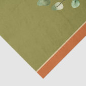 Oranje en groene kleppen tissuepapier (Detail)