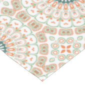 Oranje en groene mandala tafelkleed (Gekanteld)