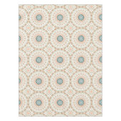 Oranje en groene mandala tafelkleed (Voorkant)