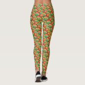 Oranje en groene pedalen leggings (Achterkant)