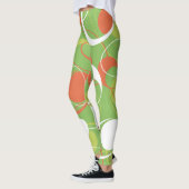 Oranje en groene Saturnus Rings Leggings (Links)