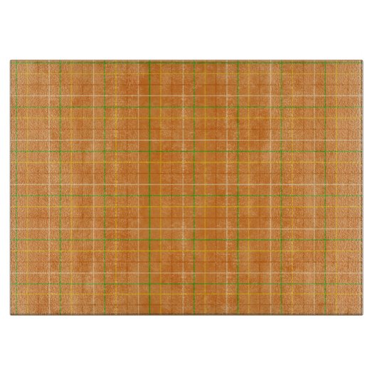 Oranje en groene strepen snijplank (Voorkant)