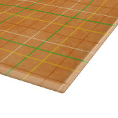 Oranje en groene strepen snijplank (Hoek)