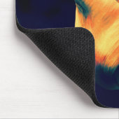 Oranje en groene Tulp *Personaliseren* Muismat (Hoek)