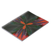 Oranje en groene vormen Abstract kunstNotitieboek Notitieboek (Linkerzijde)