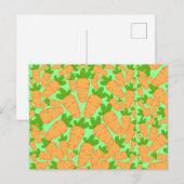 Oranje en groene wortelen briefkaart (Voorkant / Achterkant)