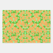 Oranje en groene wortelen inpakpapier vel (Voorkant 2)