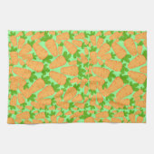 Oranje en groene wortelen theedoek (Horizontaal)