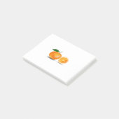 Oranje en half post-it® notes (Schuin)
