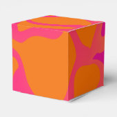 Oranje en heet roze verloop Favor Doos Bedankdoosjes (Achterkant)