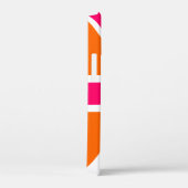 Oranje en hete roze Union Jack Case-Mate iPhone Case (Achterkant / Rechts)
