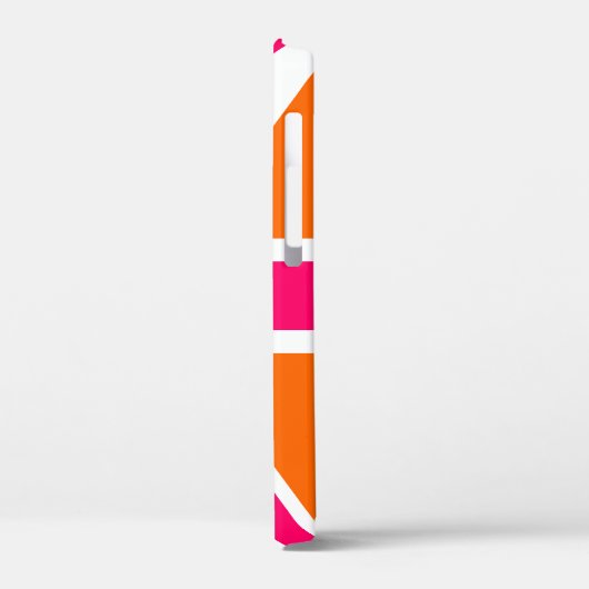 Oranje en hot-roze aansluiting Case-Mate iPhone case (Achterkant / Links)