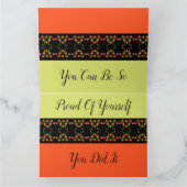 Oranje en kalkgroen kaart (Binnen)