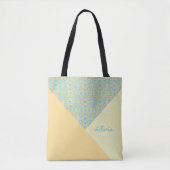 Oranje en Lemon Paint Splash Tote Bag (Voorkant)